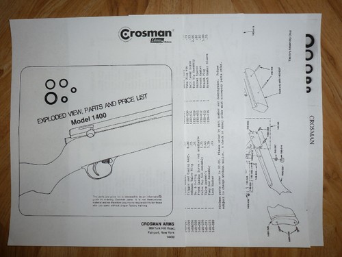 Crosman 1400 one ring - crosman,