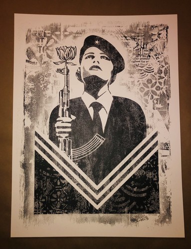Obey stencil print shepard - stencil,