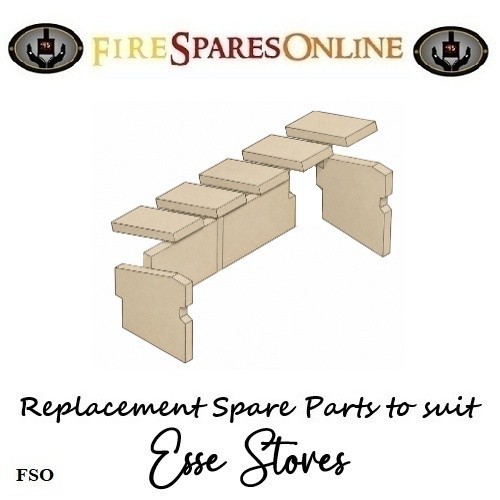 Brick set including baffle