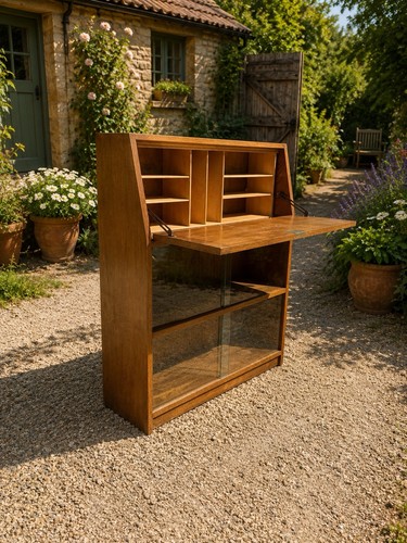 Mid century teak bureau - teak,