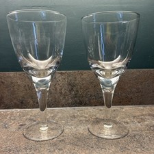 Denby Set Of 2 large 21cm 500ml red wine glasses China Range New unused