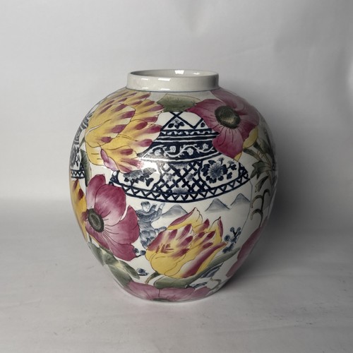 Vintage chinoiserie ginger jar - chinoiserie,