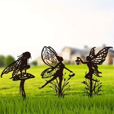 Metal Flower Fairies Ornament