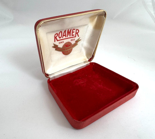 Vintage red roamer watch box - vintage,