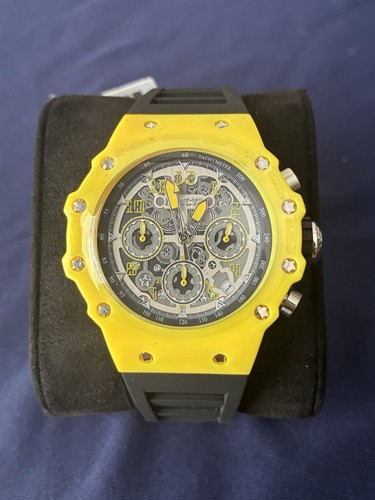 Invicta skeleton dial yellow - dial,