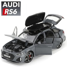 Audi RS6 1:32 Diecast Toy Car Model with Light Sound Opening Doors Metal Gift
