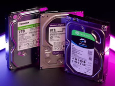 HARD DRIVE 3.5" 8TB 10TB 12TB 16TB 18TB SATA HDD CCTV DESKTOP PC DVR CCTV NAS US