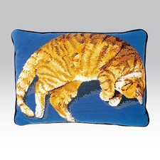 Ehrman MARMALADE CAT by ELIAN McCREADY tapestry needlepoint LARGE VINTAGE KIT