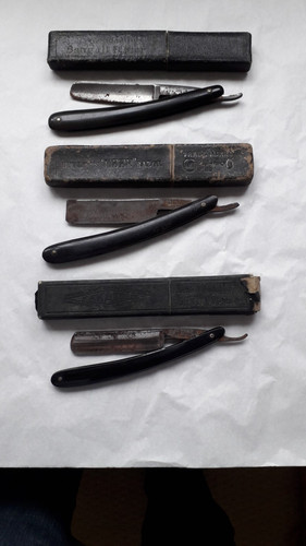 Vintage cut throat razors - 3,
