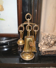 Fireplace brass fire side