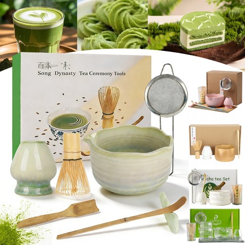 Matcha tea set bamboo - matcha,