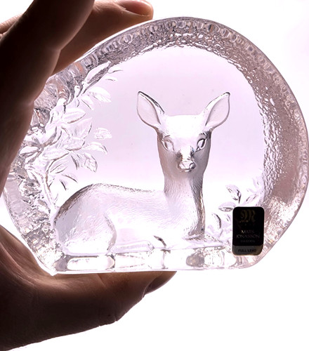 Mats jonasson deer crystal - jonasson,