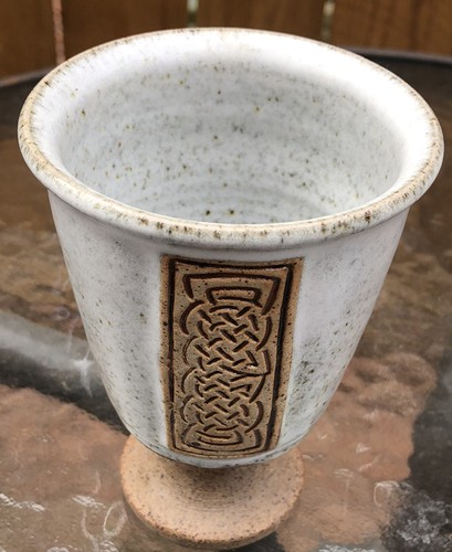 Studio pottery goblet circa - pottery,