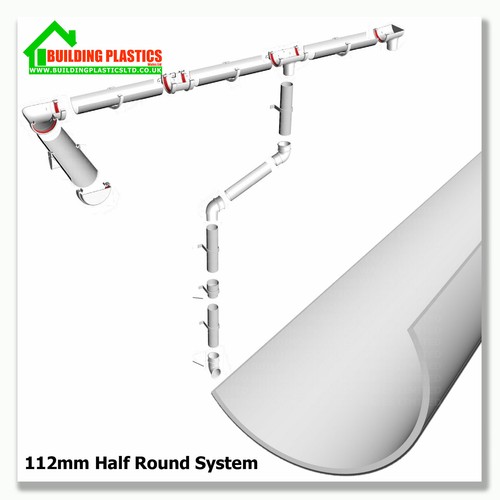Half round guttering - guttering, &