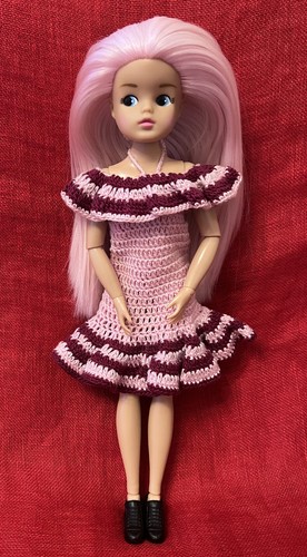 Hand knitted dress for - hand,