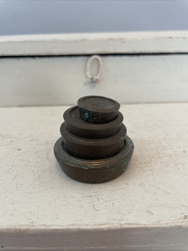Brass weights vintage - brass, small