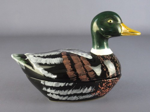 Ceramic duck container michel - ceramic,