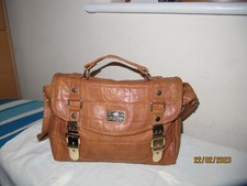 River island bag Tan faux leather satchel  Notebook Used