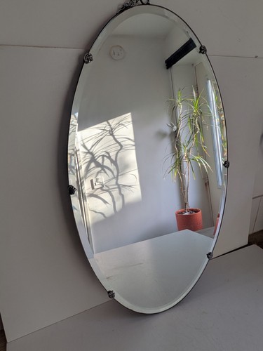 Antique large oval - wall, mirror