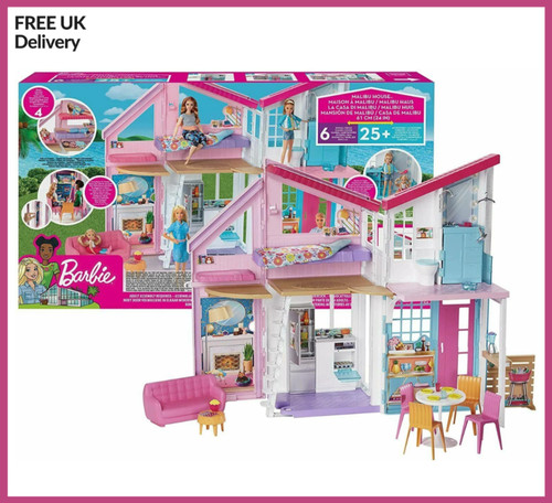 Barbie malibu house childrens - barbie,