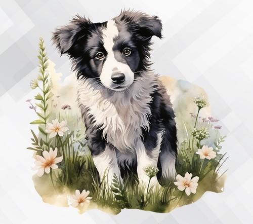 Border collie dog wall - border,