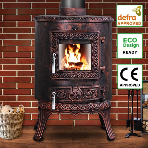 5kw wood burning stove log - burning,