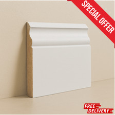 OGEE MDF Skirting Board – 1200 mm – Undercoated Finish (Ready to Paint)