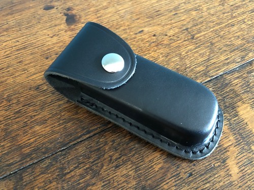 Classic black leather - black, 4.5"
