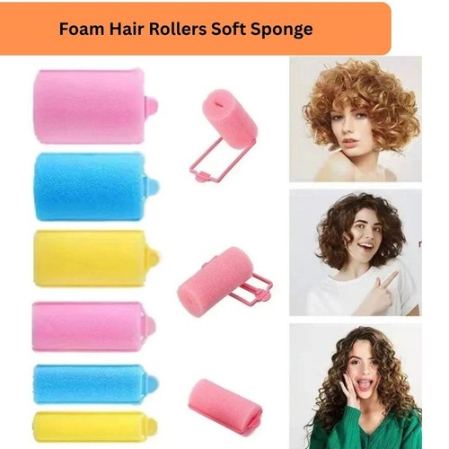 Foam hair rollers - hair, sponge