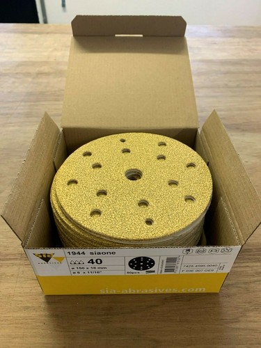 Sia sanding discs 500 - 40, to