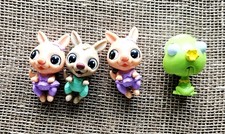 4 Hasbro FurReal Friends Toy Figures 2.5" Mama Josie, Josie & Little Big Bites