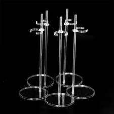 5PCS Transparent Stand Model Doll Toy Plastic Prop Up Support Mini