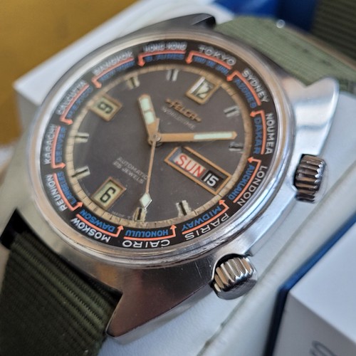 Felca worldtime 42mm - worldtime, steel