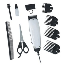 9PC PROFESSIONAL PET HAIR CLIPPER ANIMAL GROOMING KIT DOG CAT FUR TRIMMER