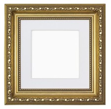 Instagram Square Ornate Shabby Chic Picture frame photo frame Poster With Mount
