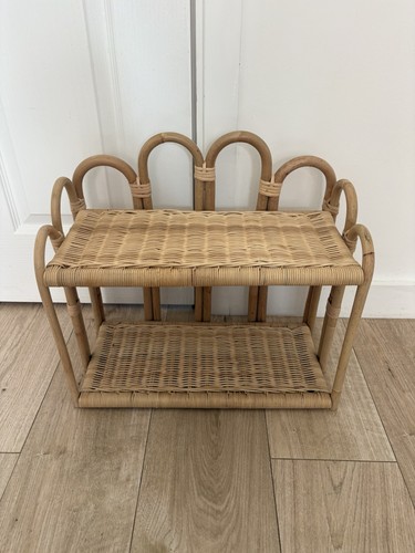 Rattan cane tier shelf - cane, unit