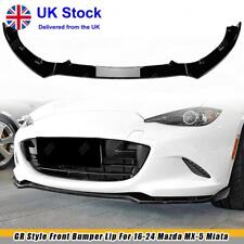 FOR MAZDA MX5 MX-5 MIATA ND 16+ FRONT SPOILER LIP SPLITTER BLADE LIP GLOSS BLACK