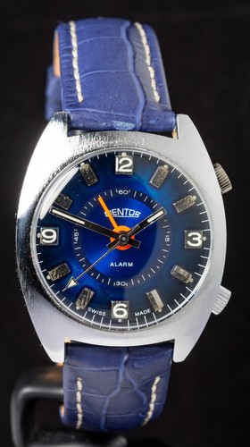 Mentor alarm blue dial men - mentor,