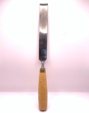 1-1/4” Wide Sorby Shallow Gouge Vintage Chisel With Boxwood Handle 
