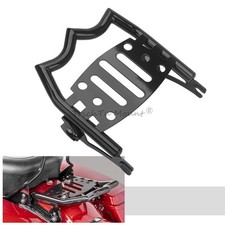 Rear Detachable Luggage Rack w/ Two Up Latch Clips For Halrey Touring FLHT 09-22