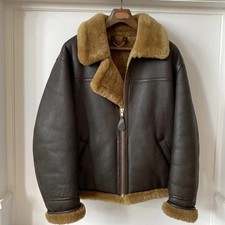 Men's B3 New Flying  RAF Aviation Flight Leather Bomber Jacket 100% Good Quality