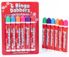 6 Coloured Bingo Dabbers Felt