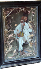 Antique Curio Anthropomorphic Figure Monkey in 18th century dress glass case