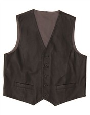 CANDA Mens Leather Waistcoat