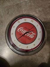 Coca Cola Neon clock sign New