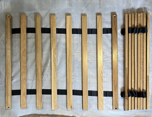 Solid oak bed slats - 16, 685mm
