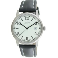 Aristo U-Boat Men's Watch Stainless Steel 3H27-1 Leather
