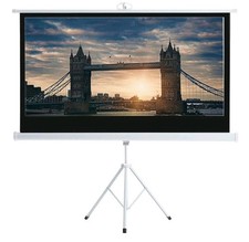 100 Inch White Tripod Screen +