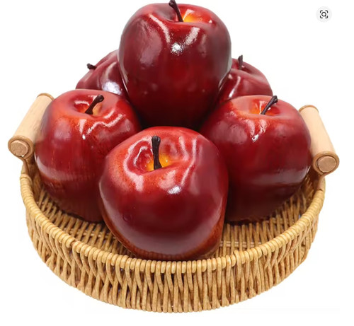 6pcs artificial apples - 6pcs,