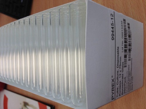 250 glass test tubes - test,
